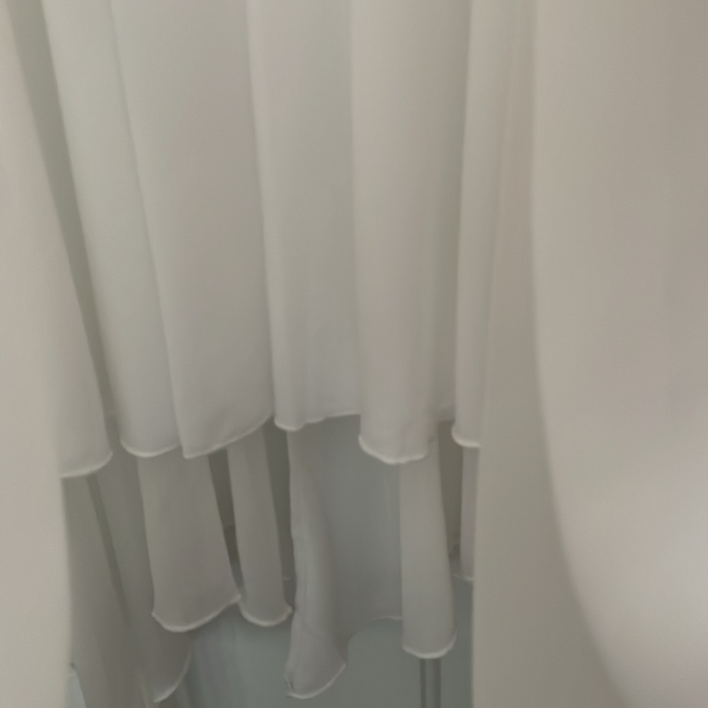 NWT Verdusa polyester fully lined elastic waist white wired bottom skirt, Size M - Picture 3 of 10